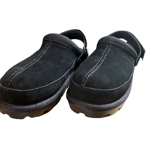 Koolaburra by UGG Tizzy Black Suede Platform Clogs Size 11 - Picture 13 of 16